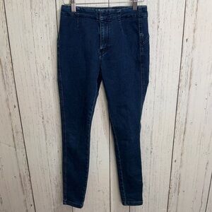 Free People Dark Wash Skinny Jeans